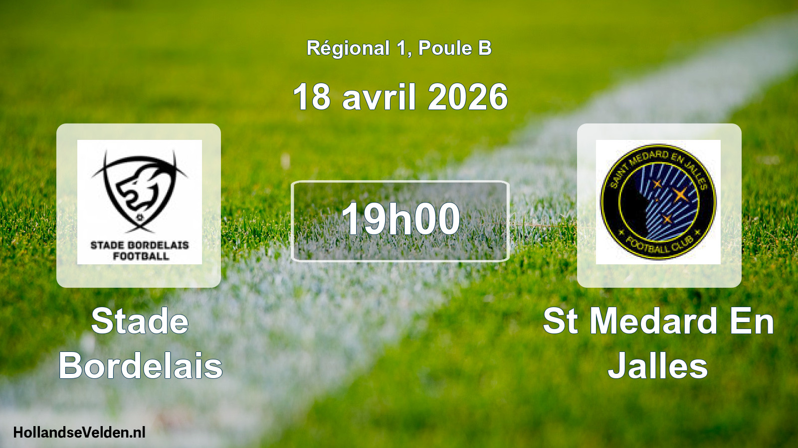 Scheduled Match: Stade Bordelais - St Medard En Jalles (18 April 2026)