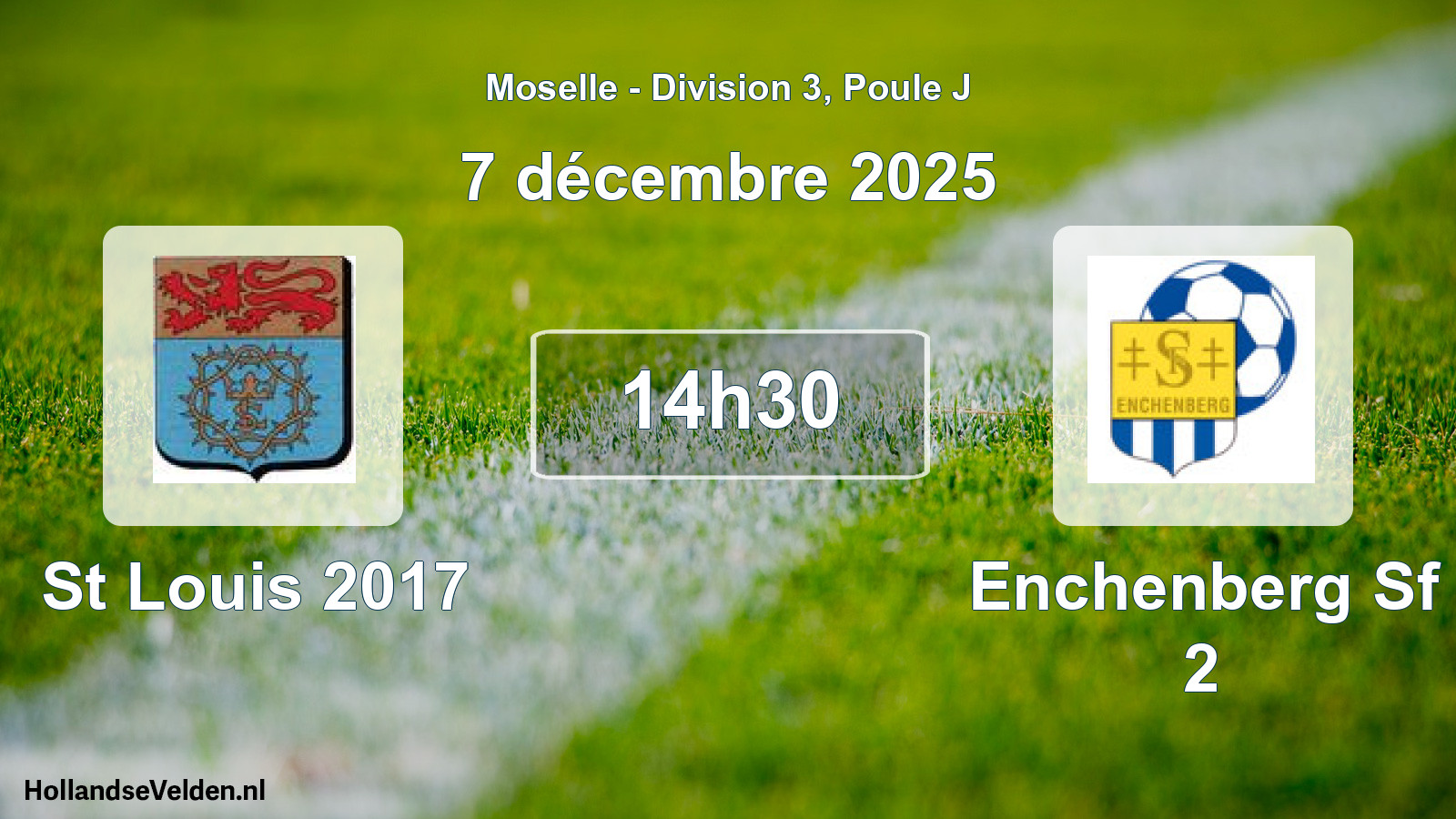 Match programmé: St Louis 2017 - Enchenberg Sf 2 (7 décembre 2025)