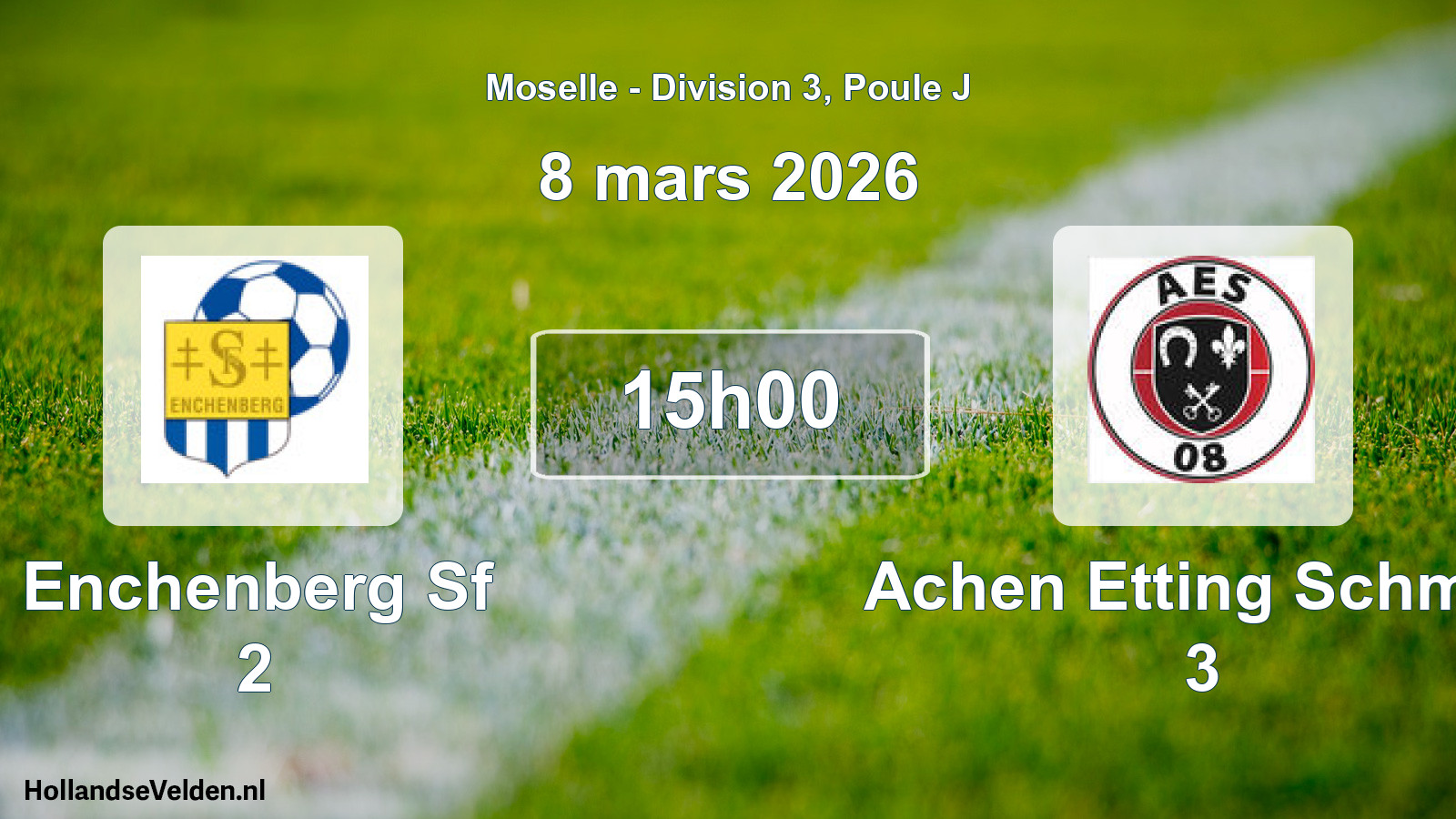 Match programmé: Enchenberg Sf 2 - Achen Etting Schmitt 3 (8 mars 2026)