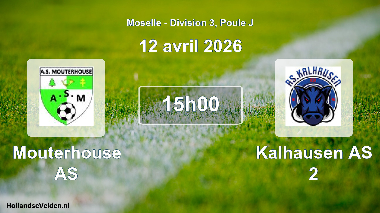 Scheduled Match: Mouterhouse AS - Kalhausen AS 2 (12 April 2026)