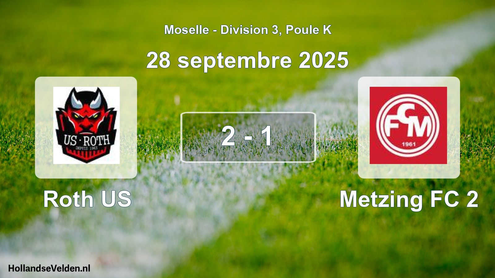 Total number of matches played: Roth US - Metzing FC 2 2 - 1 (28 September 2025)