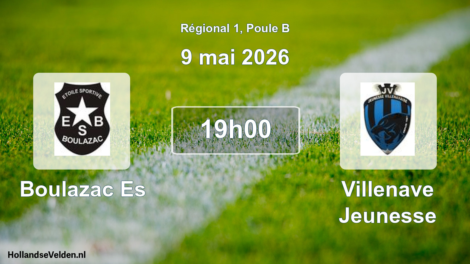 Geplande wedstrijd: Boulazac Es - Villenave Jeunesse (9 mai 2026)