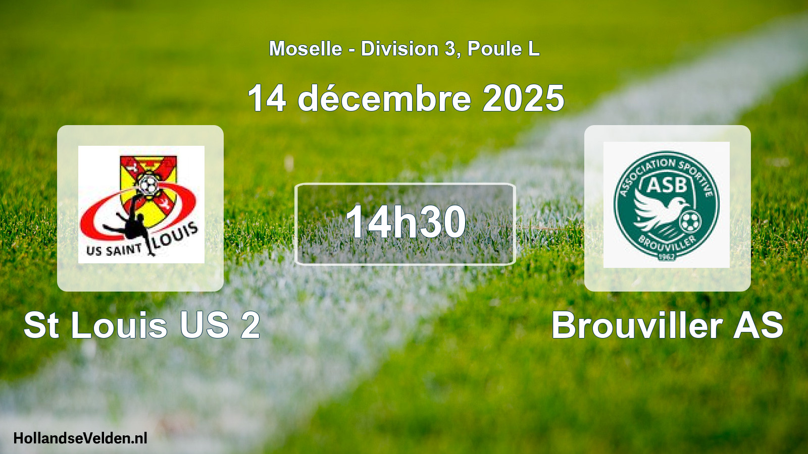 Scheduled Match: St Louis US 2 - Brouviller AS (14 December 2025)