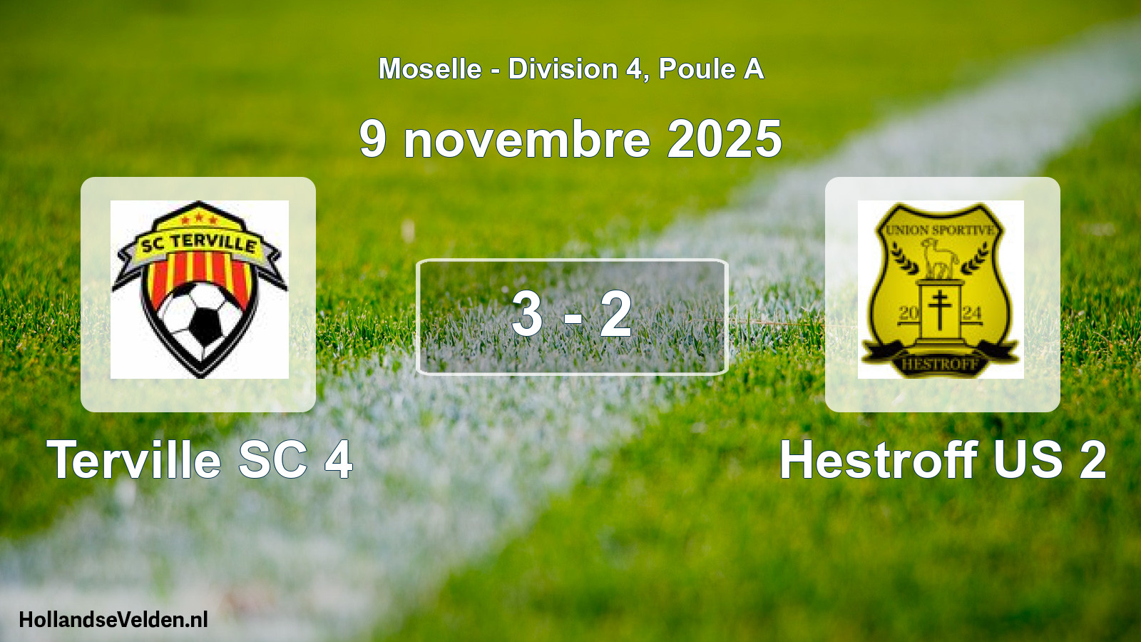 Match joué: Terville SC 4 - Hestroff US 2 3 - 2 (9 novembre 2025)