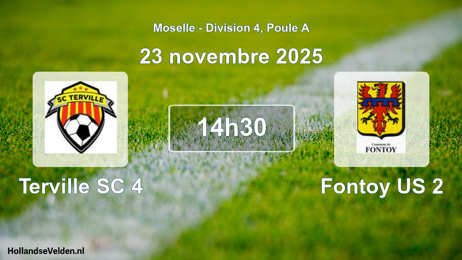 Scheduled Match: Terville SC 4 - Fontoy US 2 (23 November 2025)