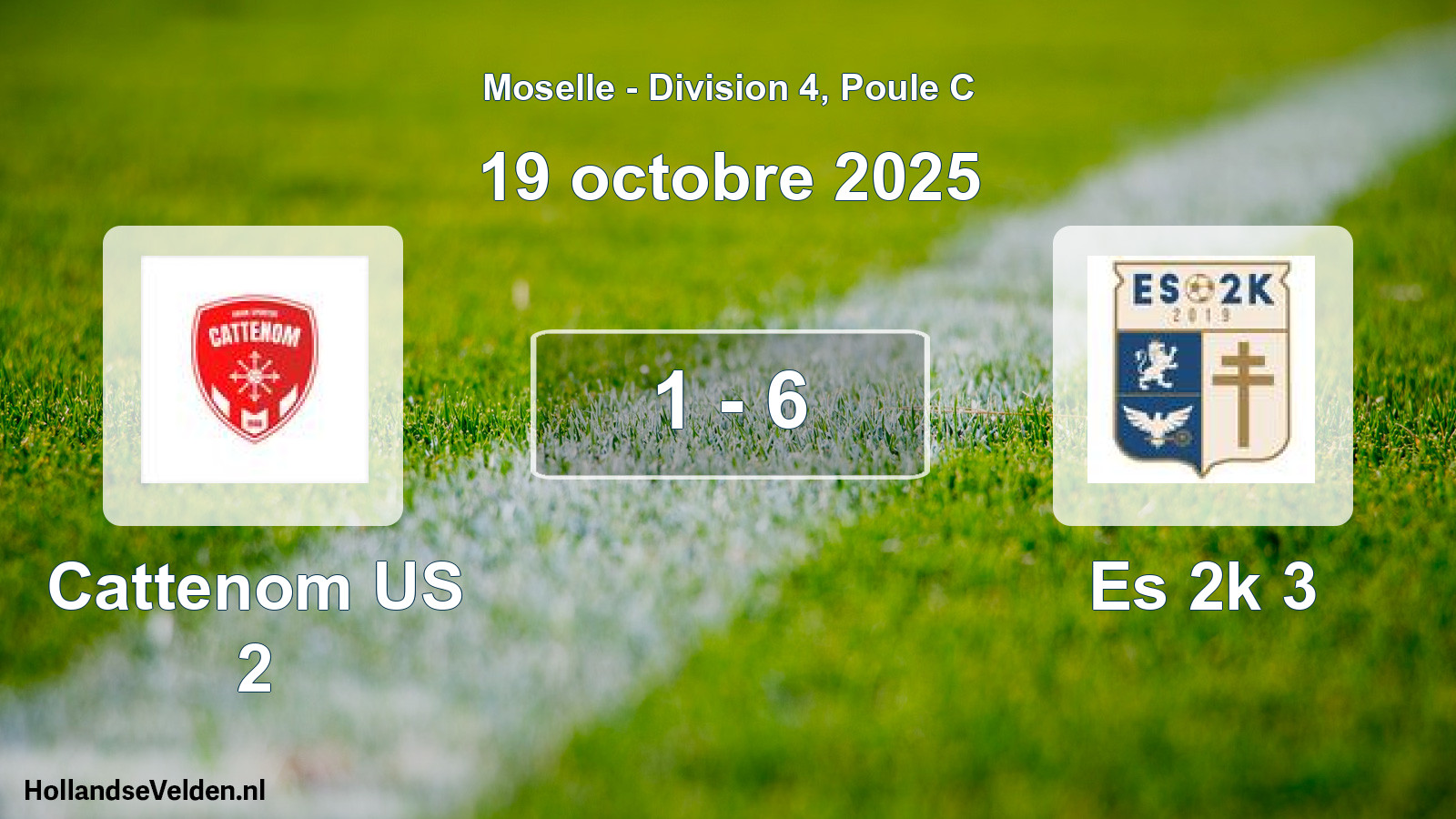 Total number of matches played: Cattenom US 2 - Es 2k 3 1 - 6 (19 October 2025)