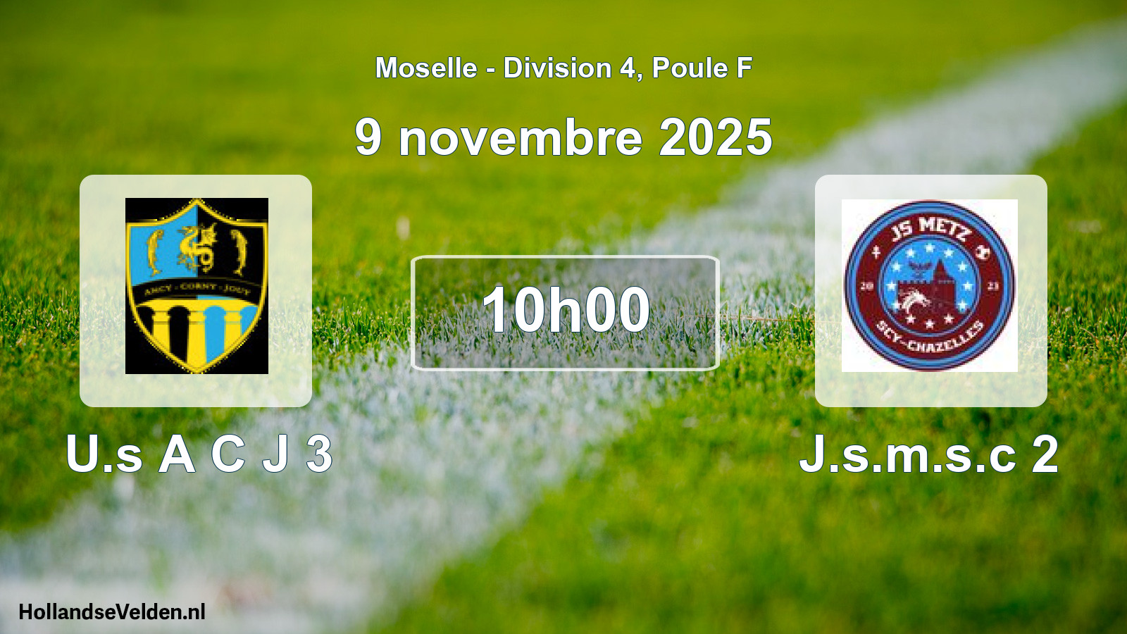 Match programmé: U.s A C J 3 - J.s.m.s.c 2 (9 novembre 2025)