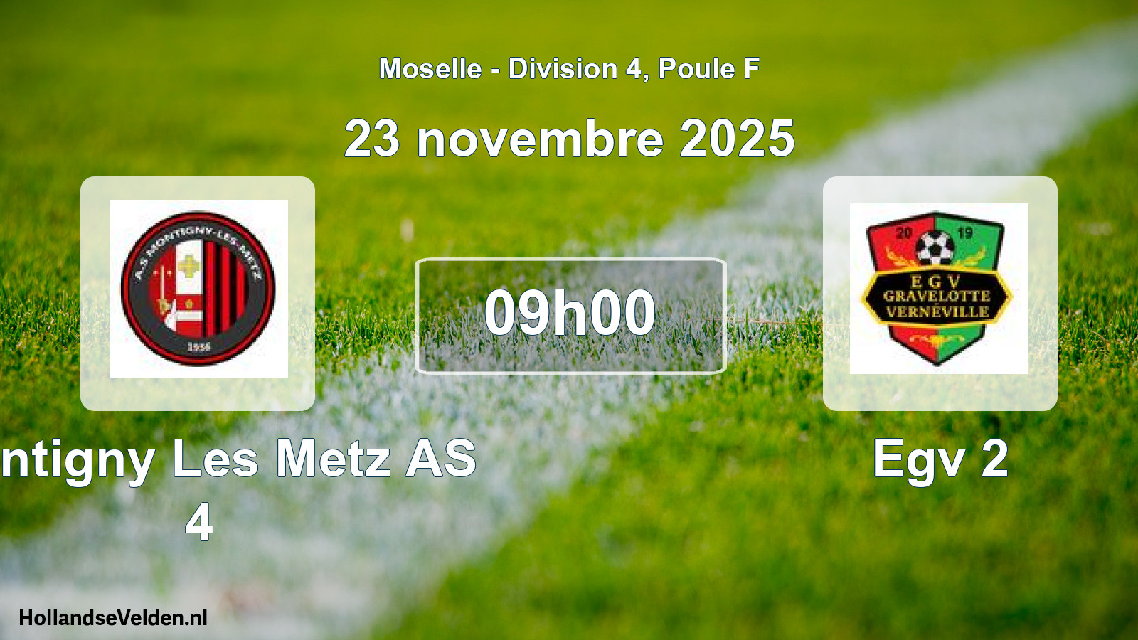 Scheduled Match: Montigny Les Metz AS 4 - Egv 2 (23 November 2025)