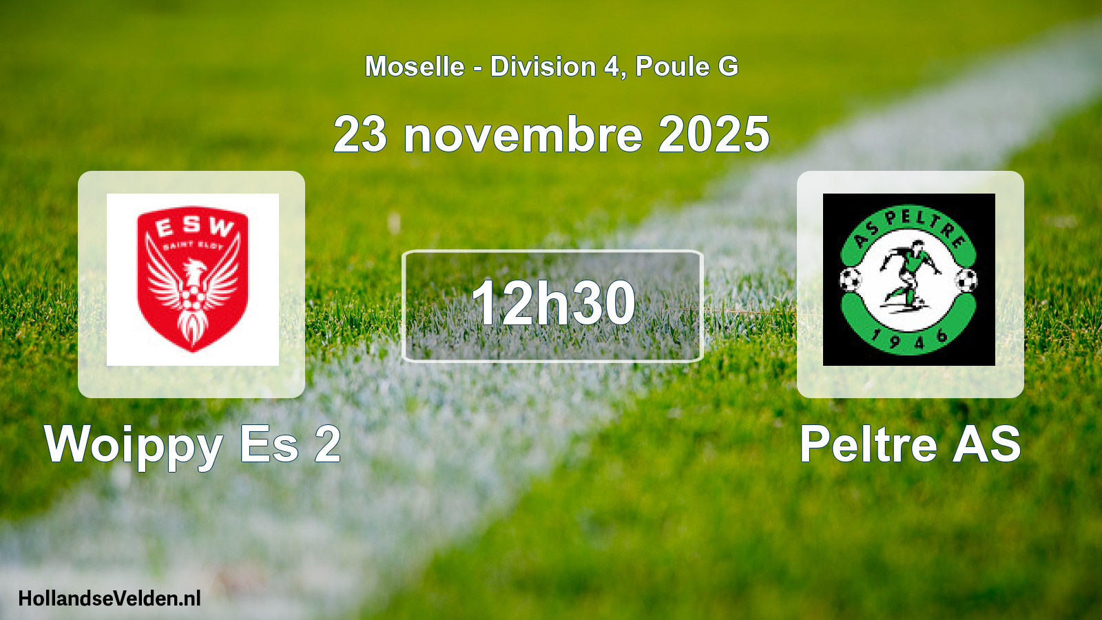 Scheduled Match: Woippy Es 2 - Peltre AS (23 November 2025)