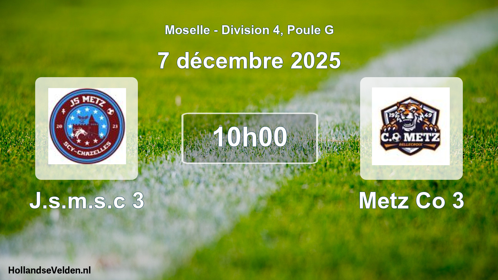 Scheduled Match: J.s.m.s.c 3 - Metz Co 3 (7 December 2025)