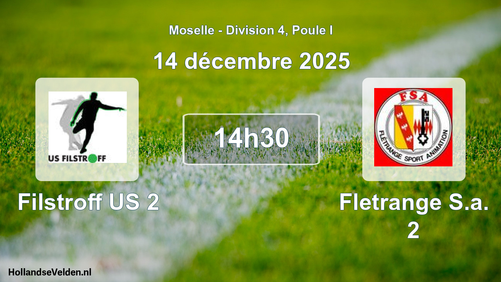Scheduled Match: Filstroff US 2 - Fletrange S.a. 2 (14 December 2025)