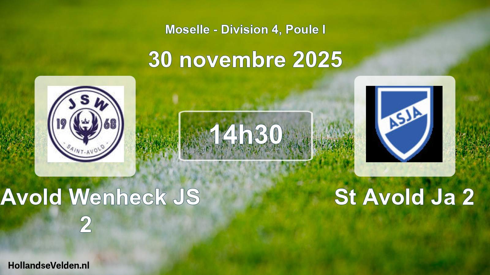 Scheduled Match: St Avold Wenheck JS 2 - St Avold Ja 2 (30 November 2025)