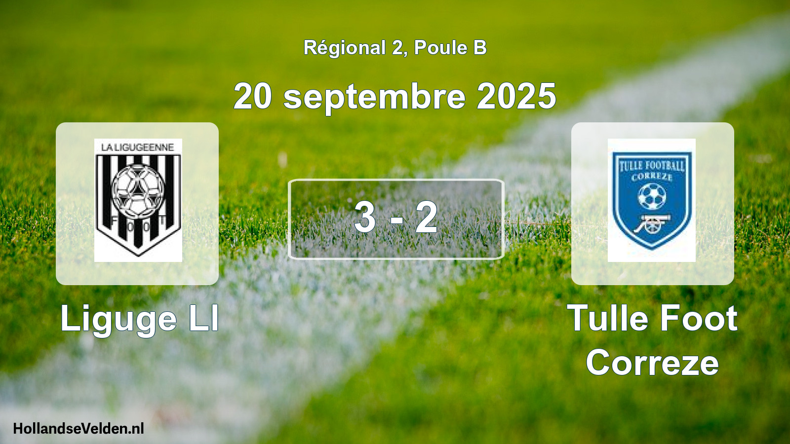 Gespeelde wedstrijd: Liguge Ll - Tulle Foot Correze 3 - 2 (20 septembre 2025)