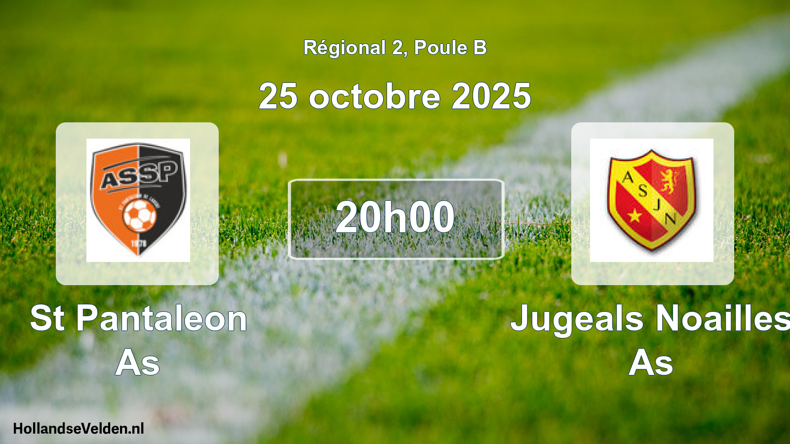 Scheduled Match: St Pantaleon As - Jugeals Noailles As (25 October 2025)