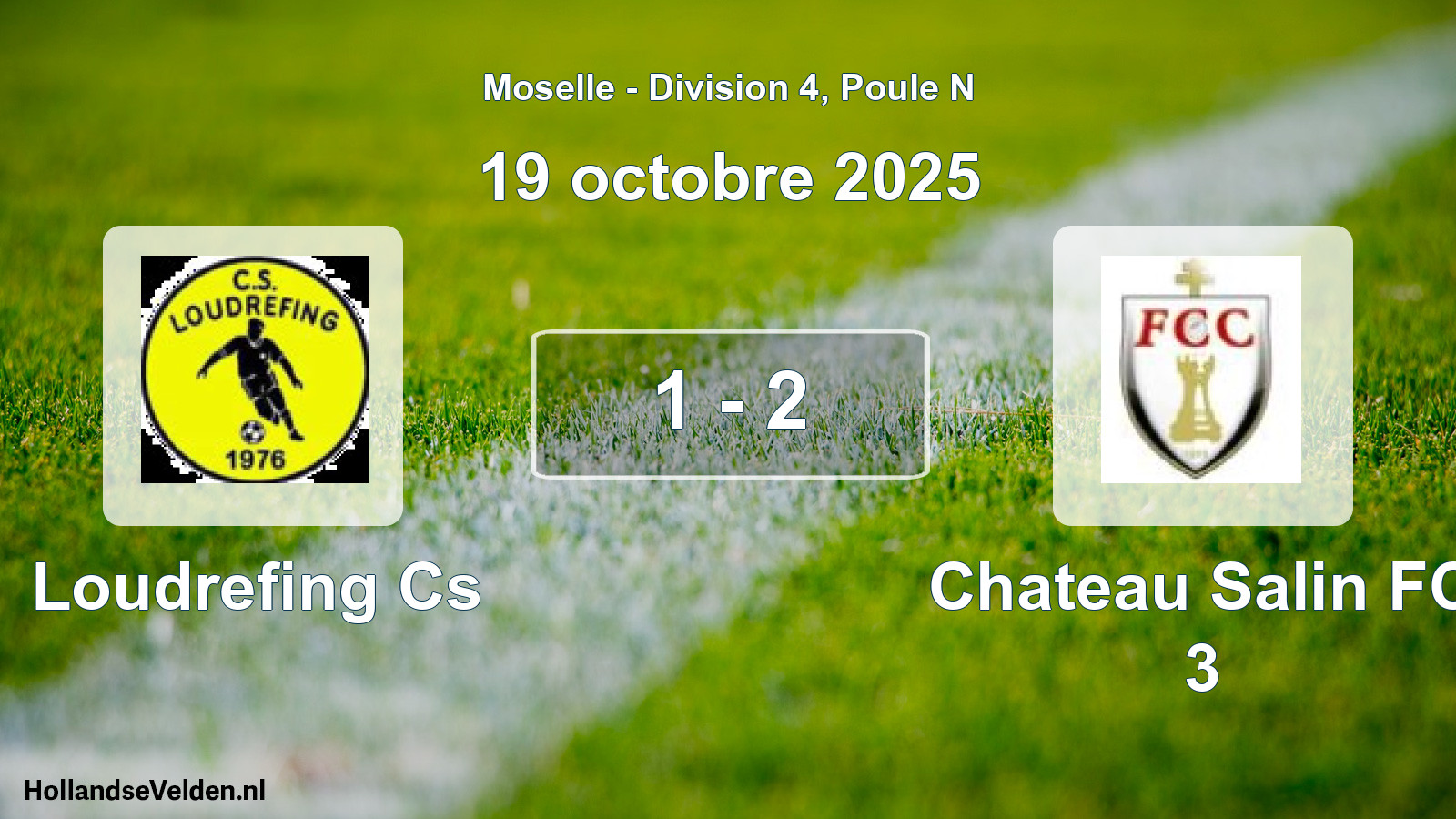 Match joué: Loudrefing Cs - Chateau Salin FC 3 1 - 2 (19 octobre 2025)