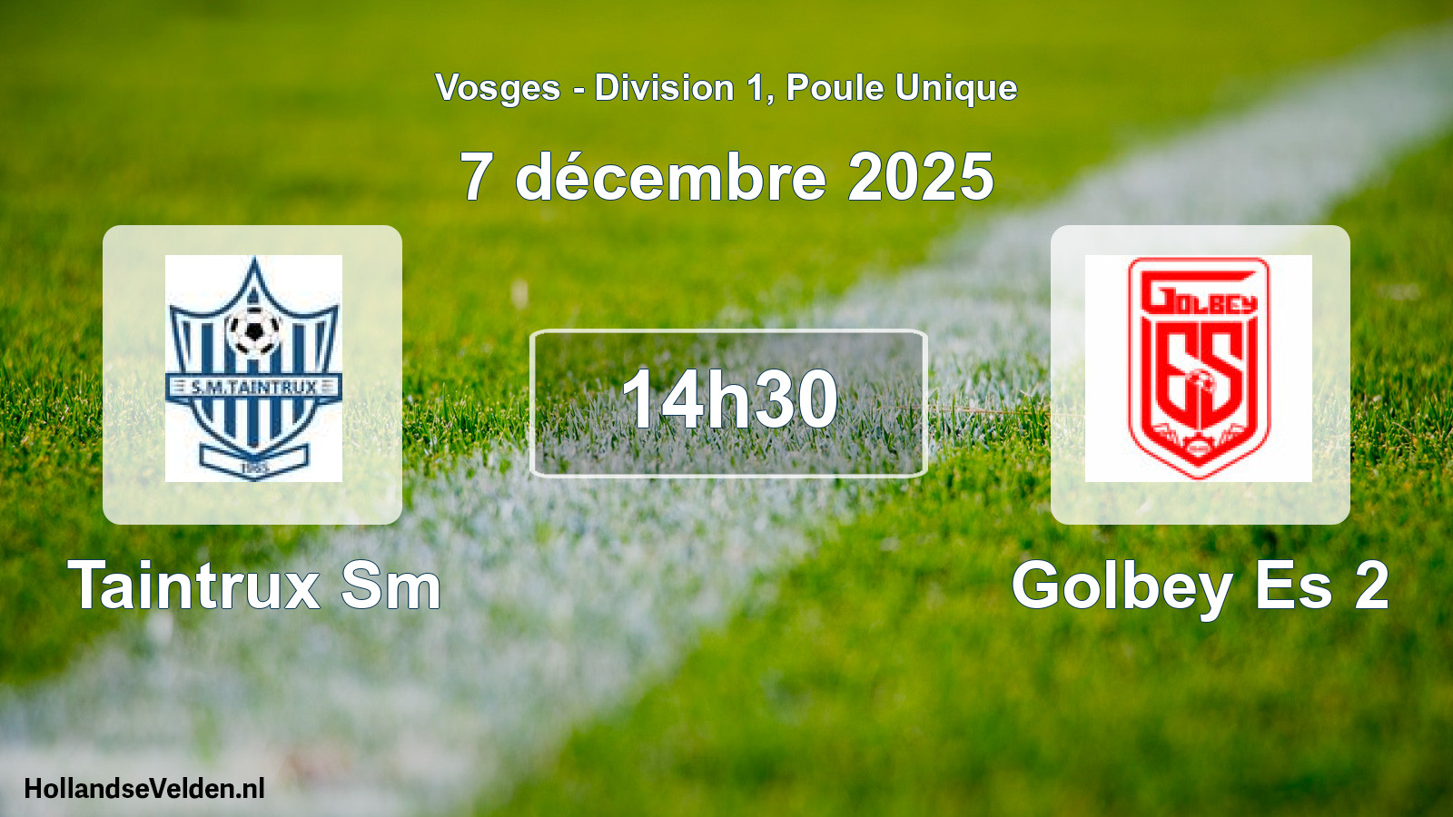 Match programmé: Taintrux Sm - Golbey Es 2 (7 décembre 2025)