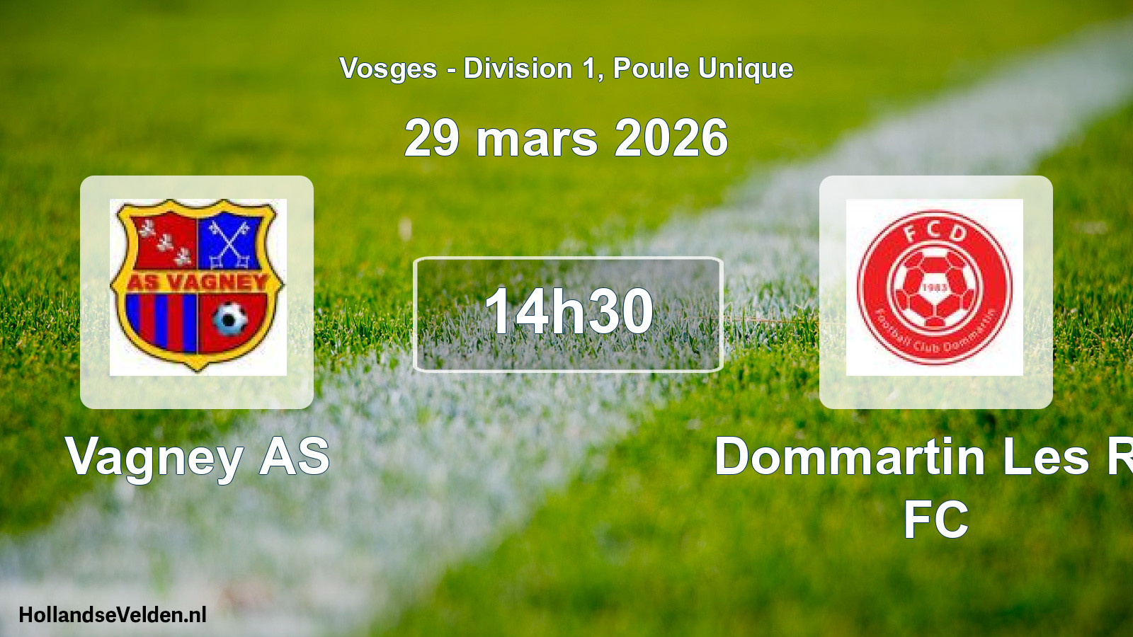 Scheduled Match: Vagney AS - Dommartin Les Rt FC (29 March 2026)