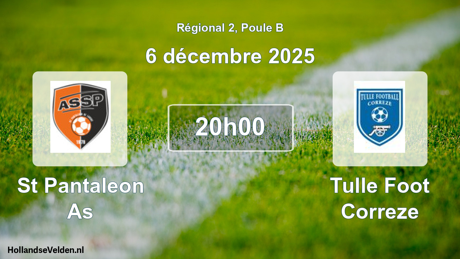 Scheduled Match: St Pantaleon As - Tulle Foot Correze (6 December 2025)