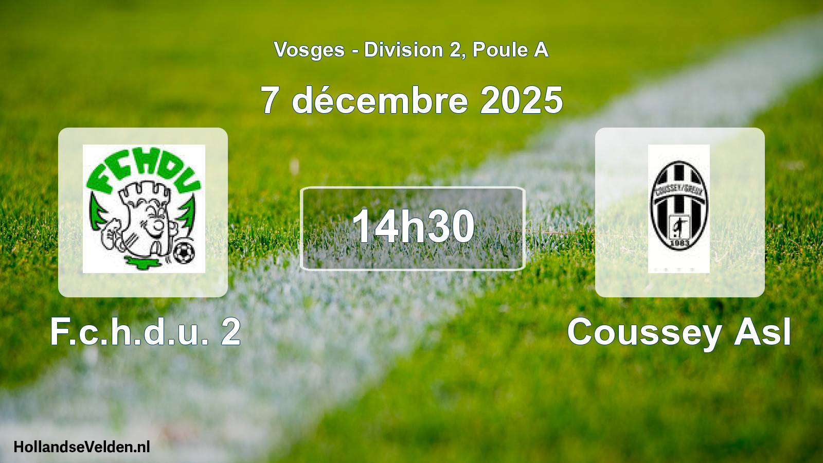 Scheduled Match: F.c.h.d.u. 2 - Coussey Asl (7 December 2025)