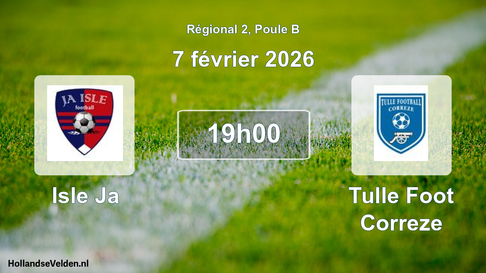 Geplande wedstrijd: Isle Ja - Tulle Foot Correze (7 février 2026)
