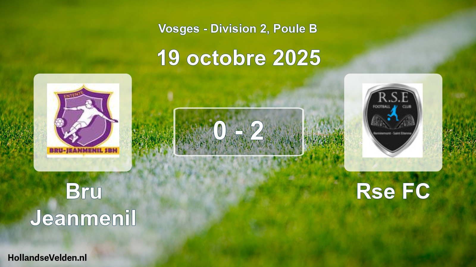 Match joué: Bru Jeanmenil - Rse FC 0 - 2 (19 octobre 2025)