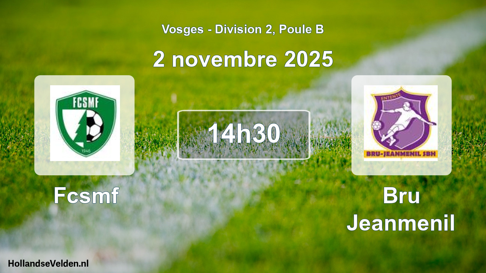 Geplande wedstrijd: Fcsmf - Bru Jeanmenil (2 november 2025)