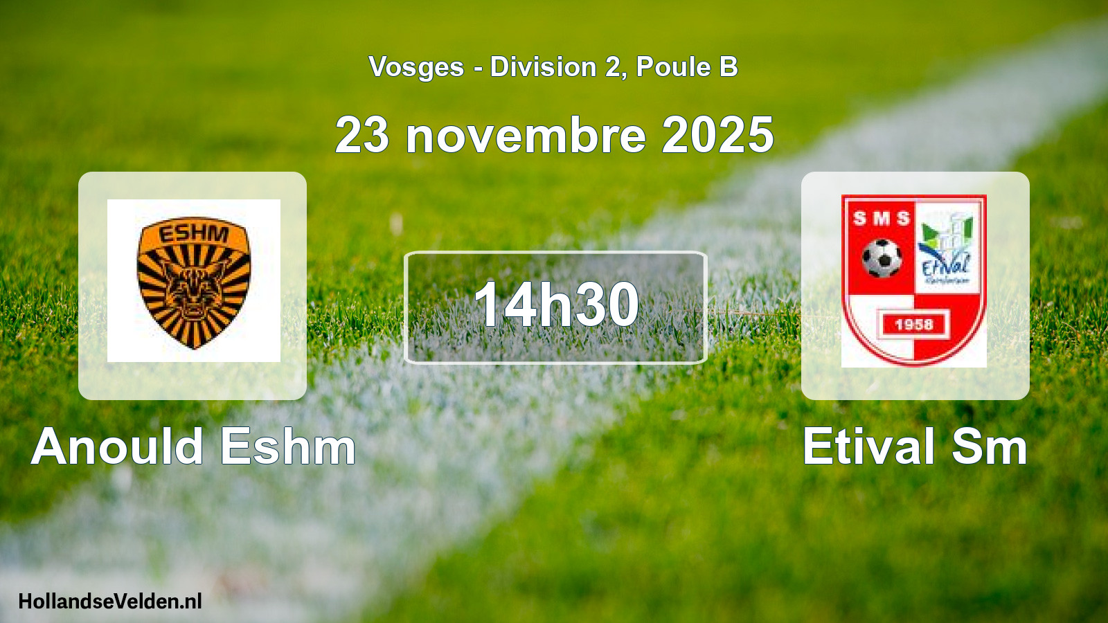 Scheduled Match: Anould Eshm - Etival Sm (23 November 2025)