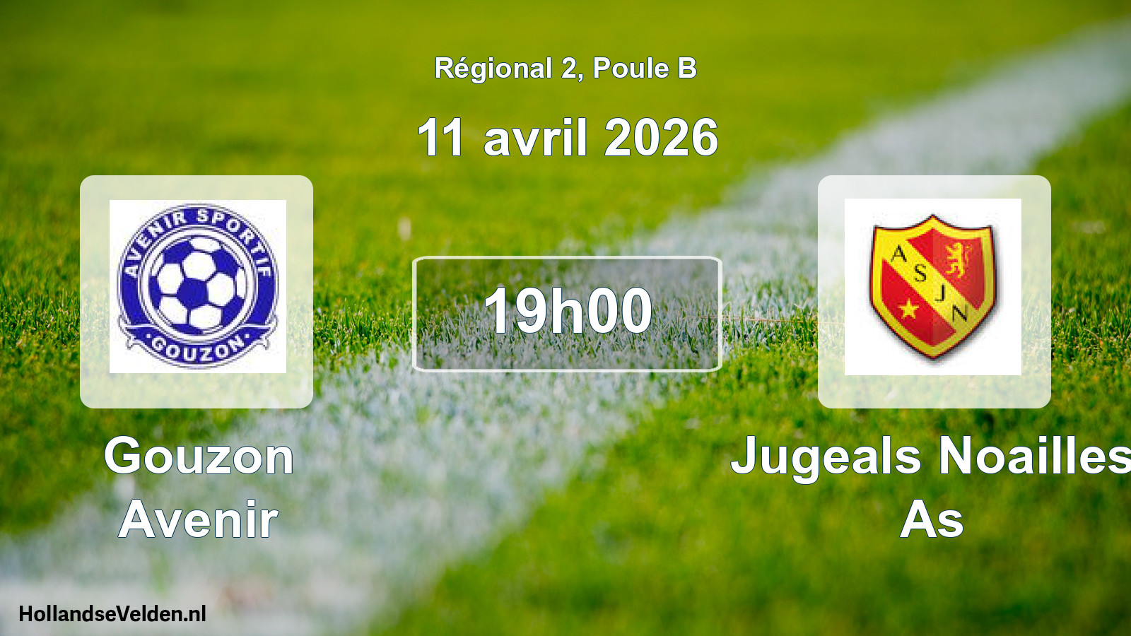 Scheduled Match: Gouzon Avenir - Jugeals Noailles As (11 April 2026)