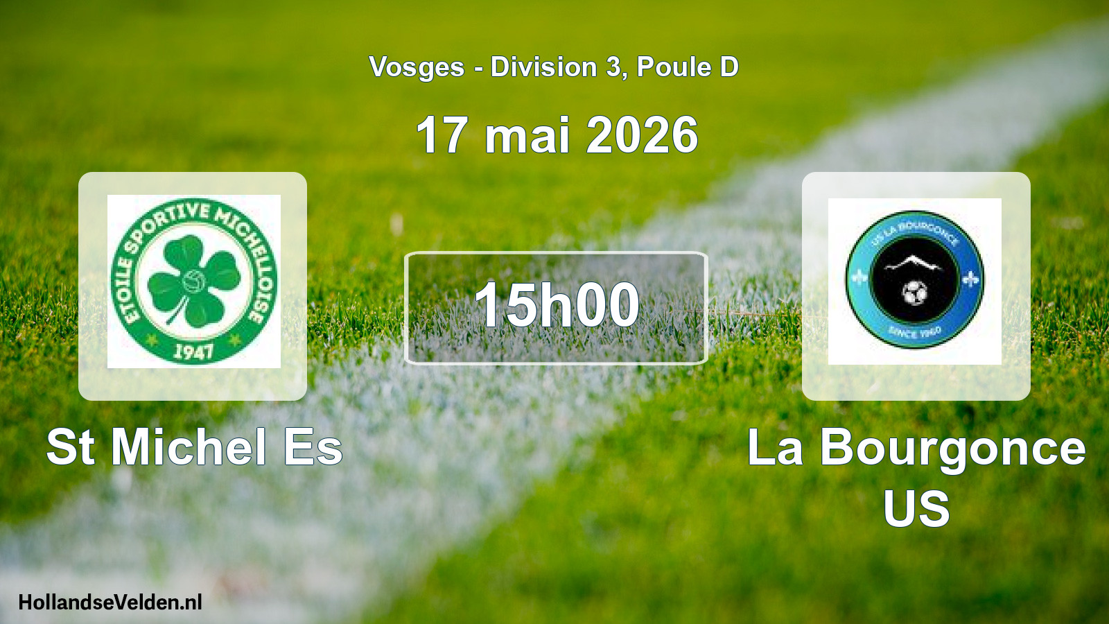 Scheduled Match: St Michel Es - La Bourgonce US (17 May 2026)