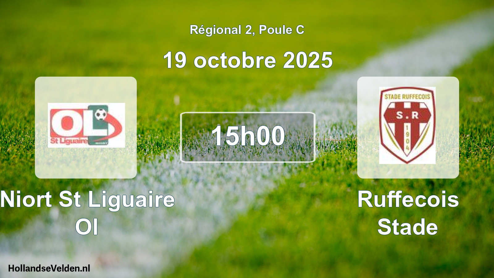 Scheduled Match: Niort St Liguaire Ol - Ruffecois Stade (19 October 2025)