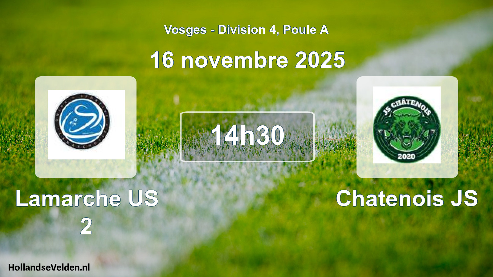 Scheduled Match: Lamarche US 2 - Chatenois JS (16 November 2025)