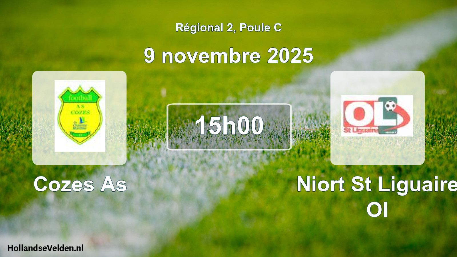 Scheduled Match: Cozes As - Niort St Liguaire Ol (9 November 2025)