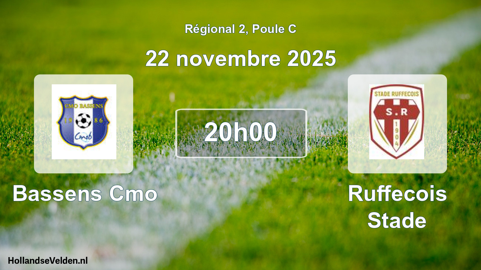 Scheduled Match: Bassens Cmo - Ruffecois Stade (22 November 2025)