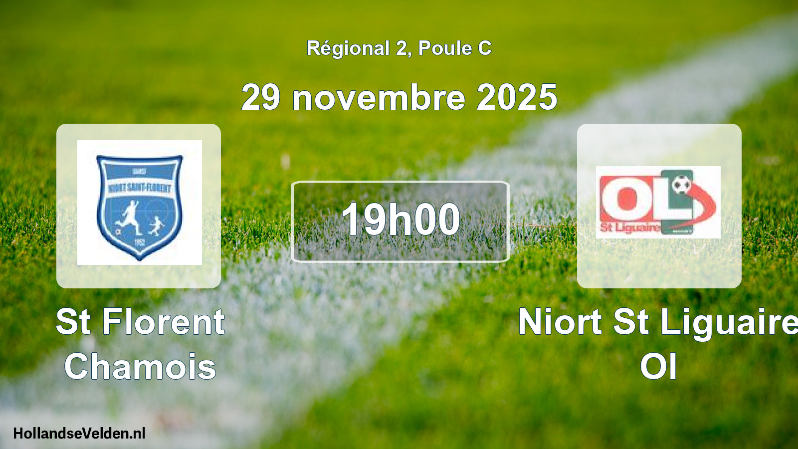 Geplande wedstrijd: St Florent Chamois - Niort St Liguaire Ol (29 november 2025)
