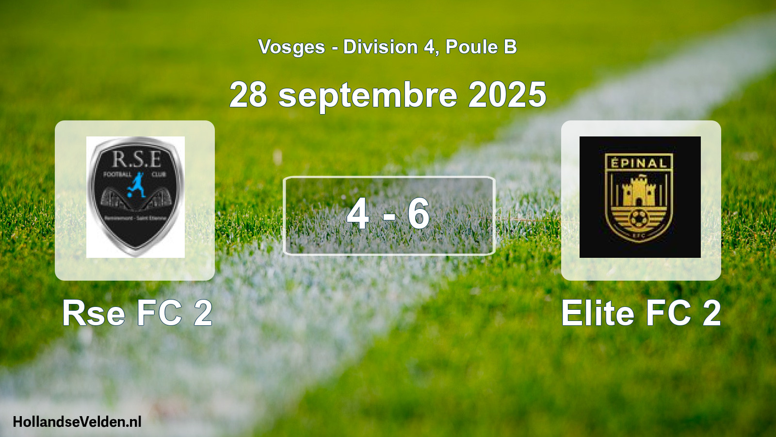 Total number of matches played: Rse FC 2 - Elite FC 2 4 - 6 (28 September 2025)