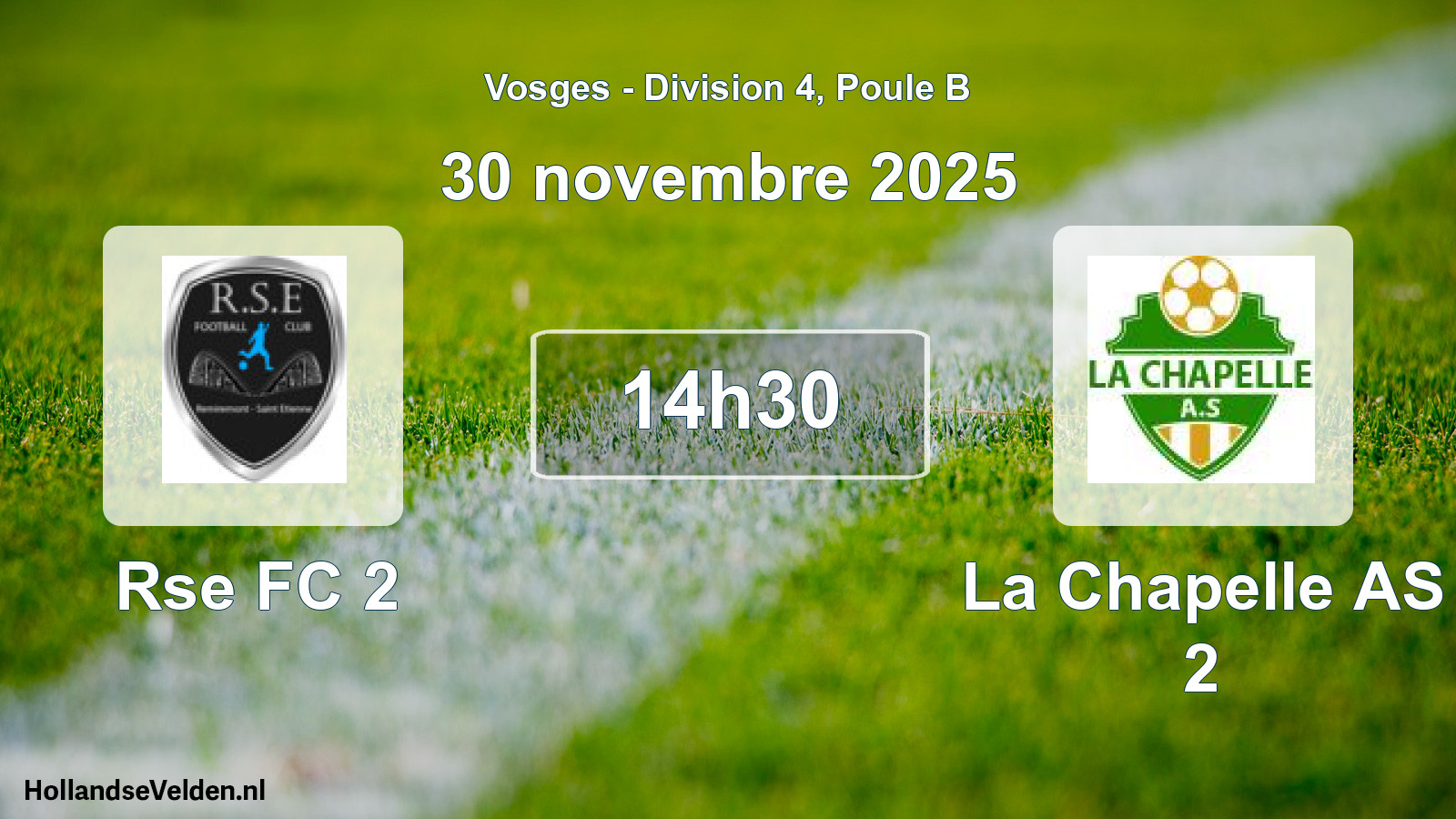 Scheduled Match: Rse FC 2 - La Chapelle AS 2 (30 November 2025)