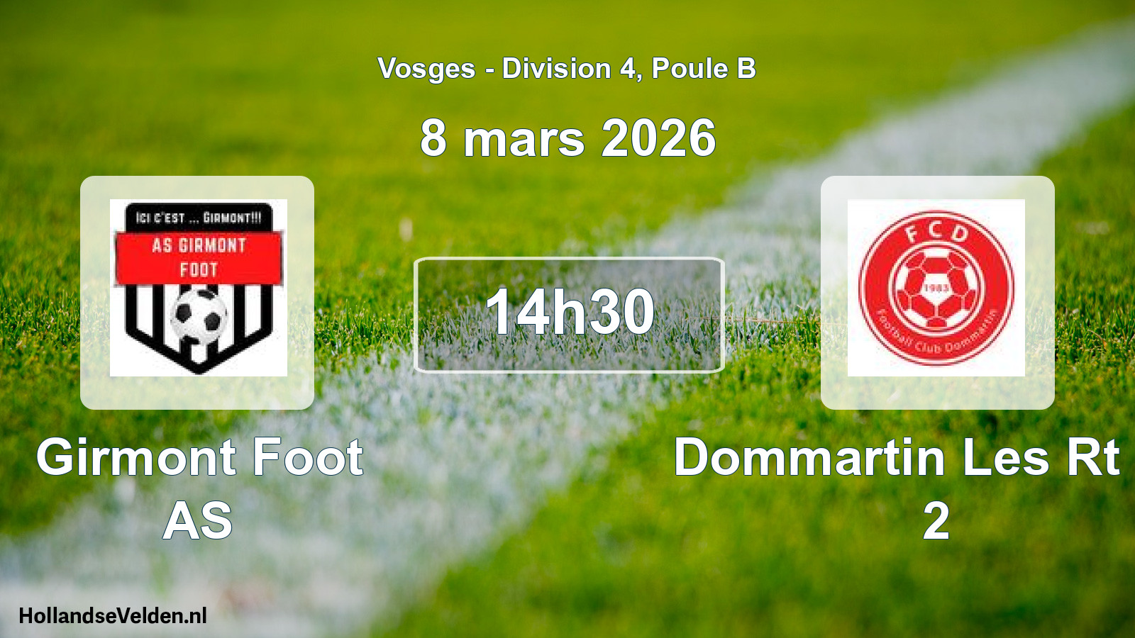 Scheduled Match: Girmont Foot AS - Dommartin Les Rt FC 2 (8 March 2026)