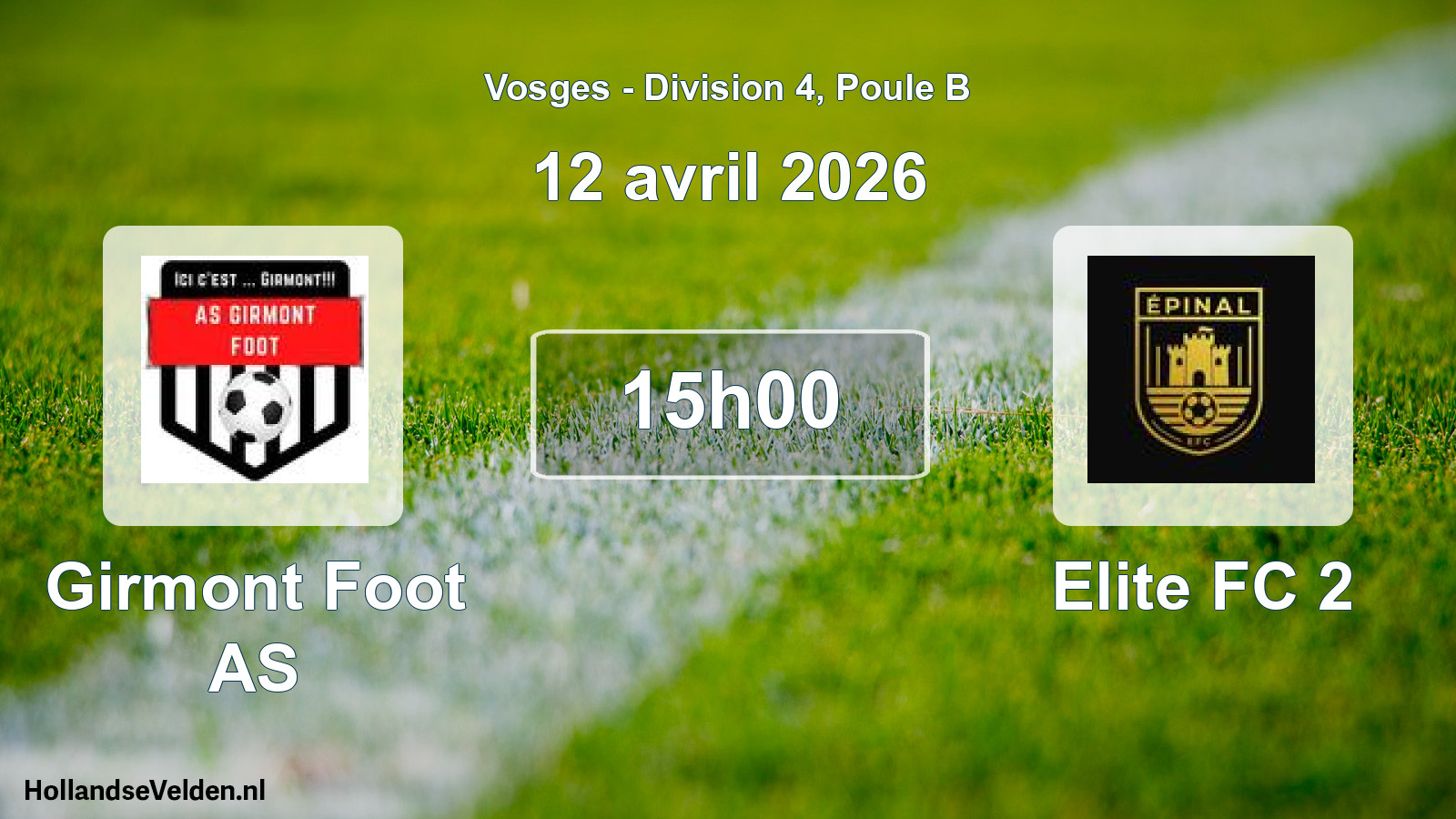 Scheduled Match: Girmont Foot AS - Elite FC 2 (12 April 2026)