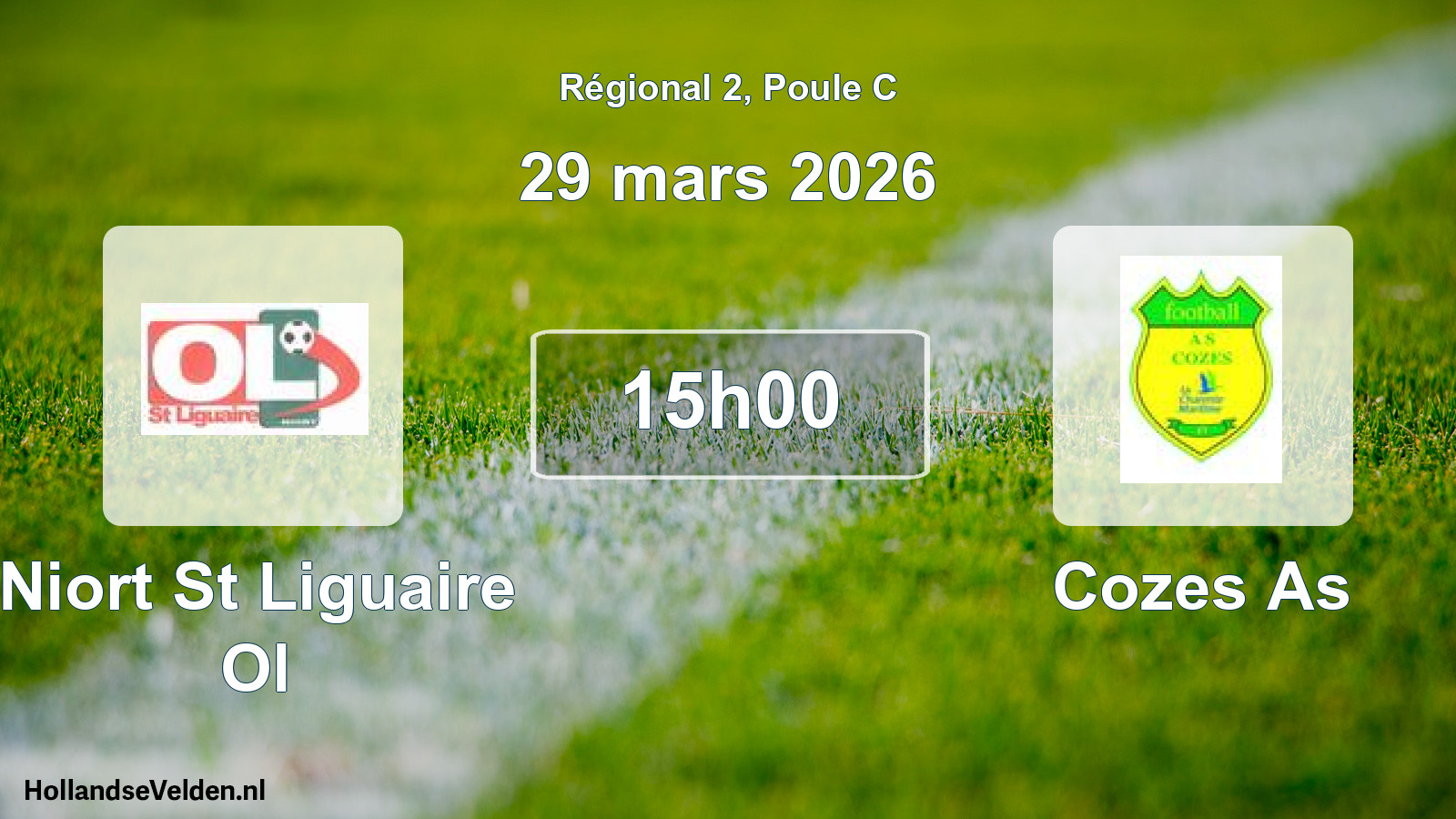Scheduled Match: Niort St Liguaire Ol - Cozes As (29 March 2026)
