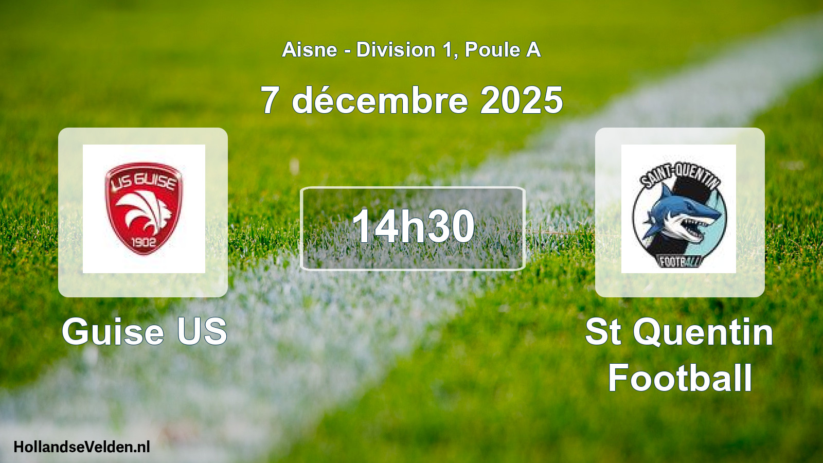Geplande wedstrijd: Guise US - St Quentin Football (7 december 2025)