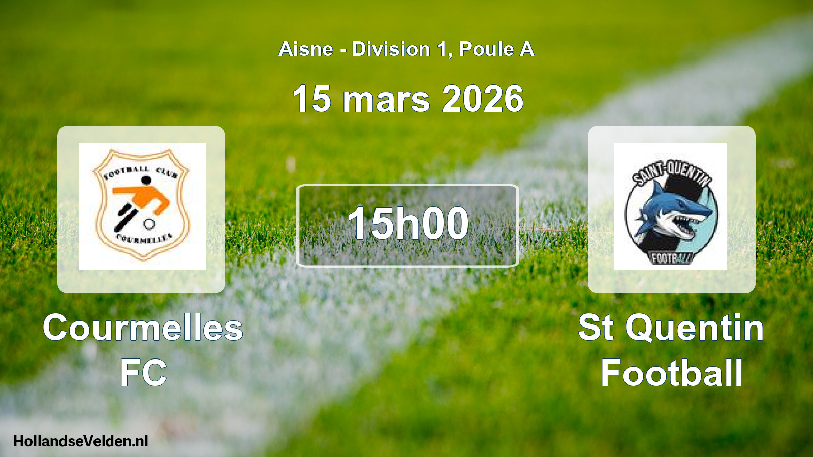 Scheduled Match: Courmelles FC - St Quentin Football (15 March 2026)