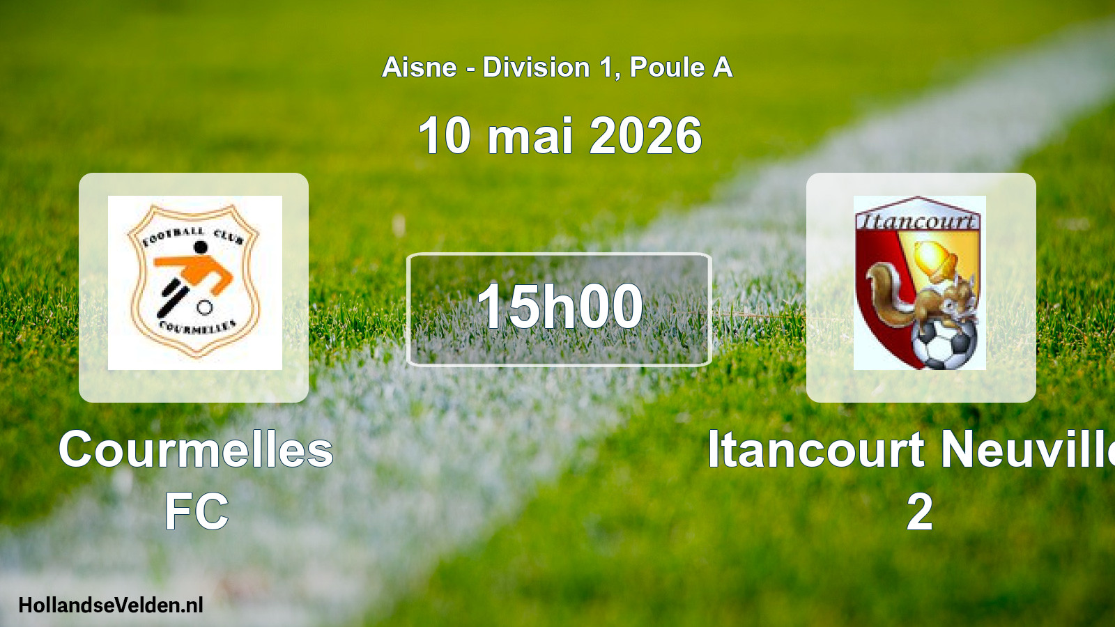 Match programmé: Courmelles FC - Itancourt Neuville 2 (10 mai 2026)