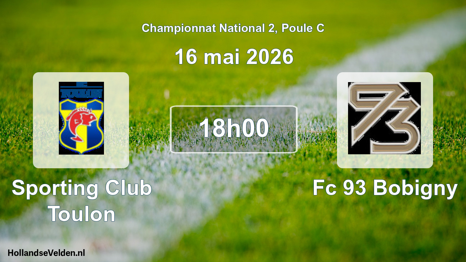 Scheduled Match: Sporting Club Toulon - Fc 93 Bobigny (16 May 2026)