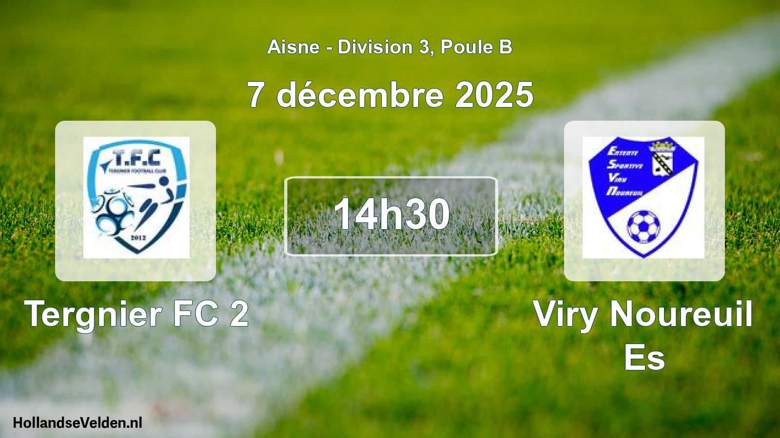 Scheduled Match: Tergnier FC 2 - Viry Noureuil Es (7 December 2025)