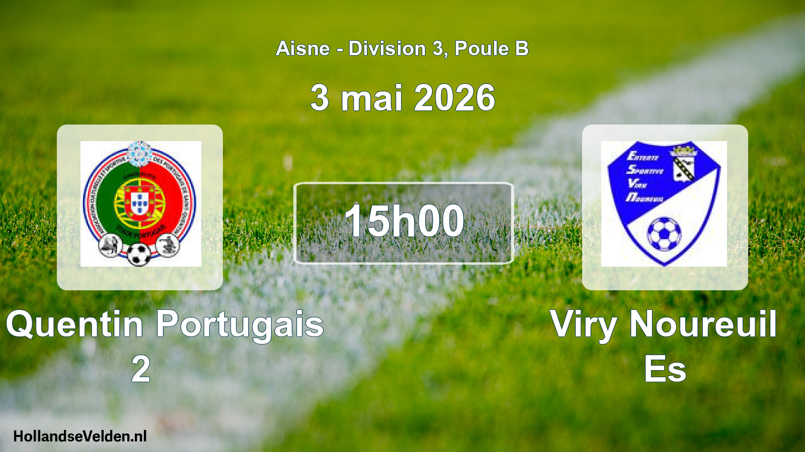 Match programmé: St Quentin Portugais 2 - Viry Noureuil Es (3 mai 2026)