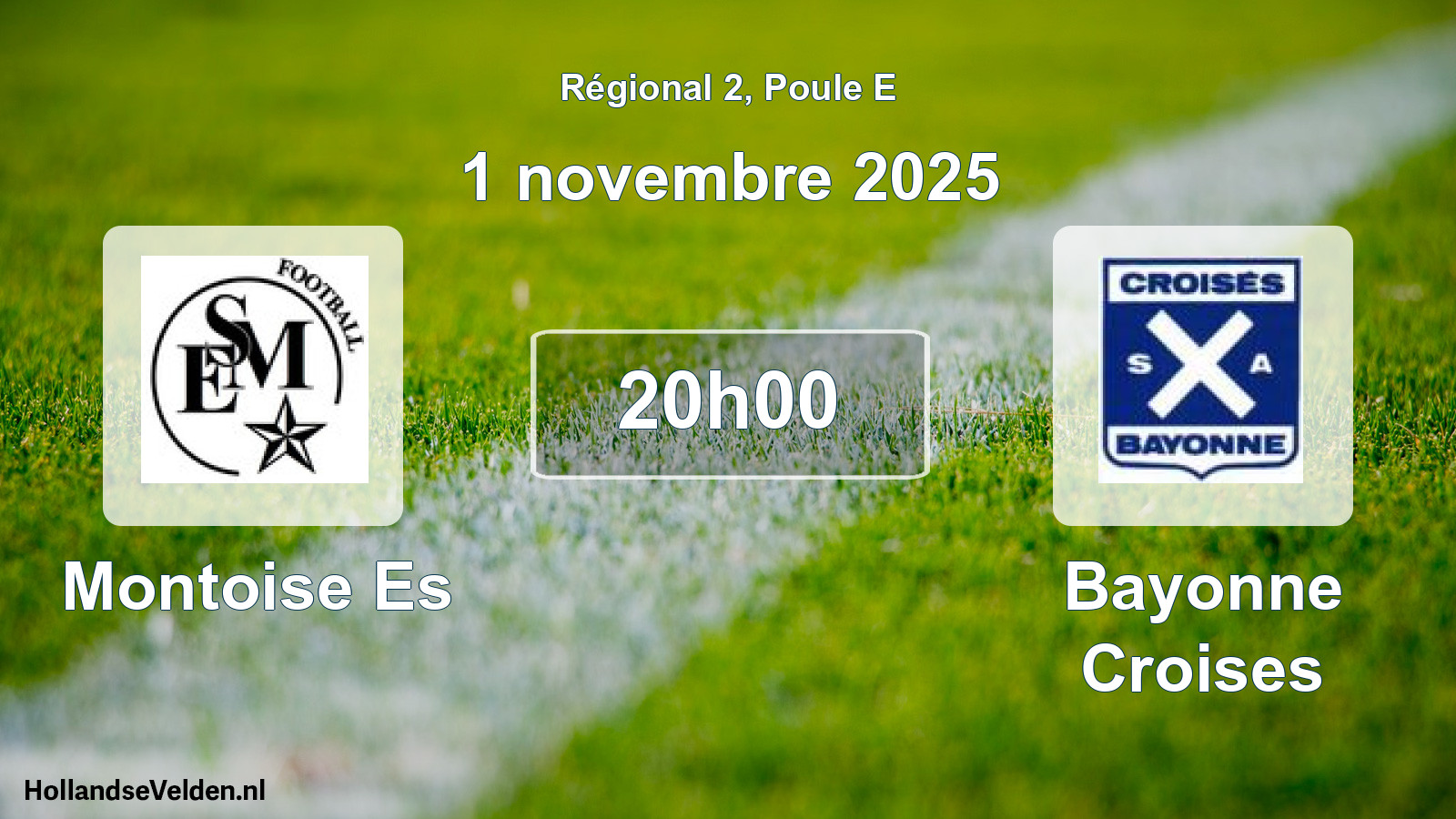 Scheduled Match: Montoise Es - Bayonne Croises (1 November 2025)