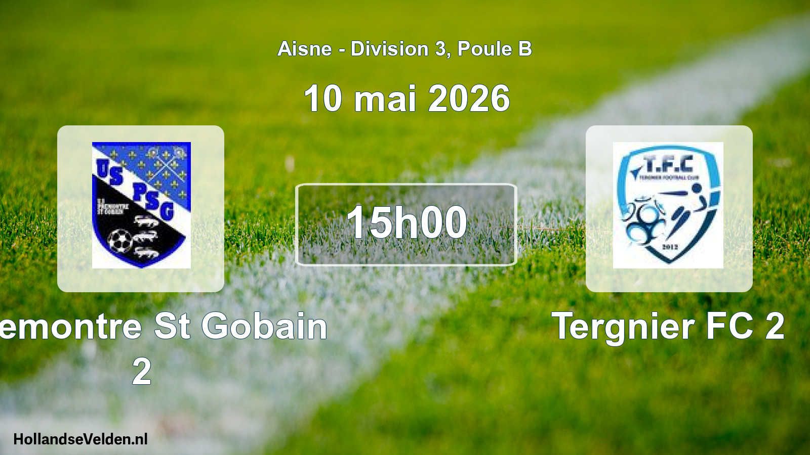Geplande wedstrijd: Premontre St Gobain 2 - Tergnier FC 2 (10 mei 2026)