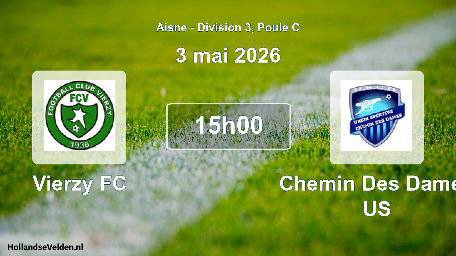 Scheduled Match: Vierzy FC - Chemin Des Dames US (3 May 2026)