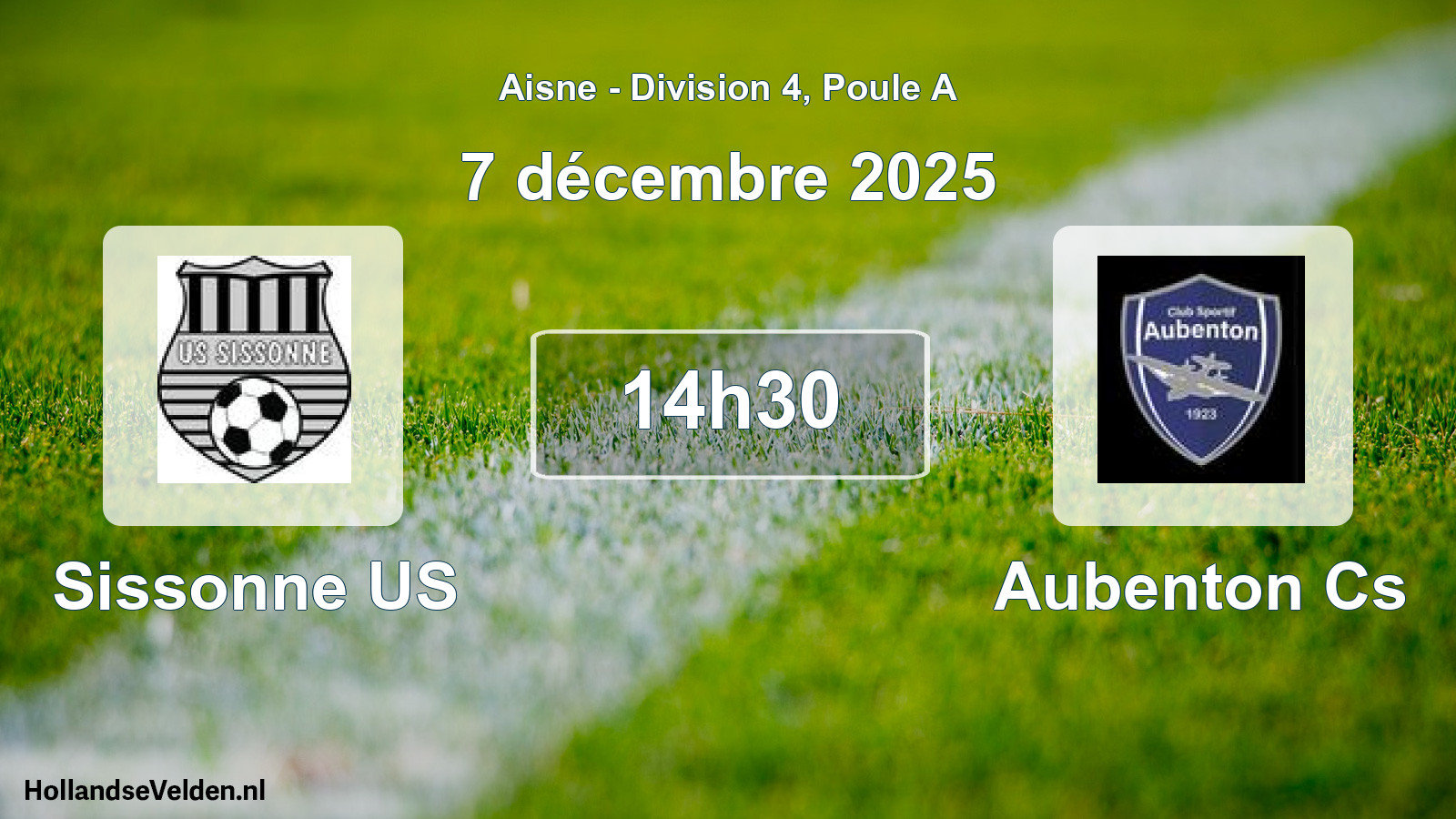 Scheduled Match: Sissonne US - Aubenton Cs (7 December 2025)