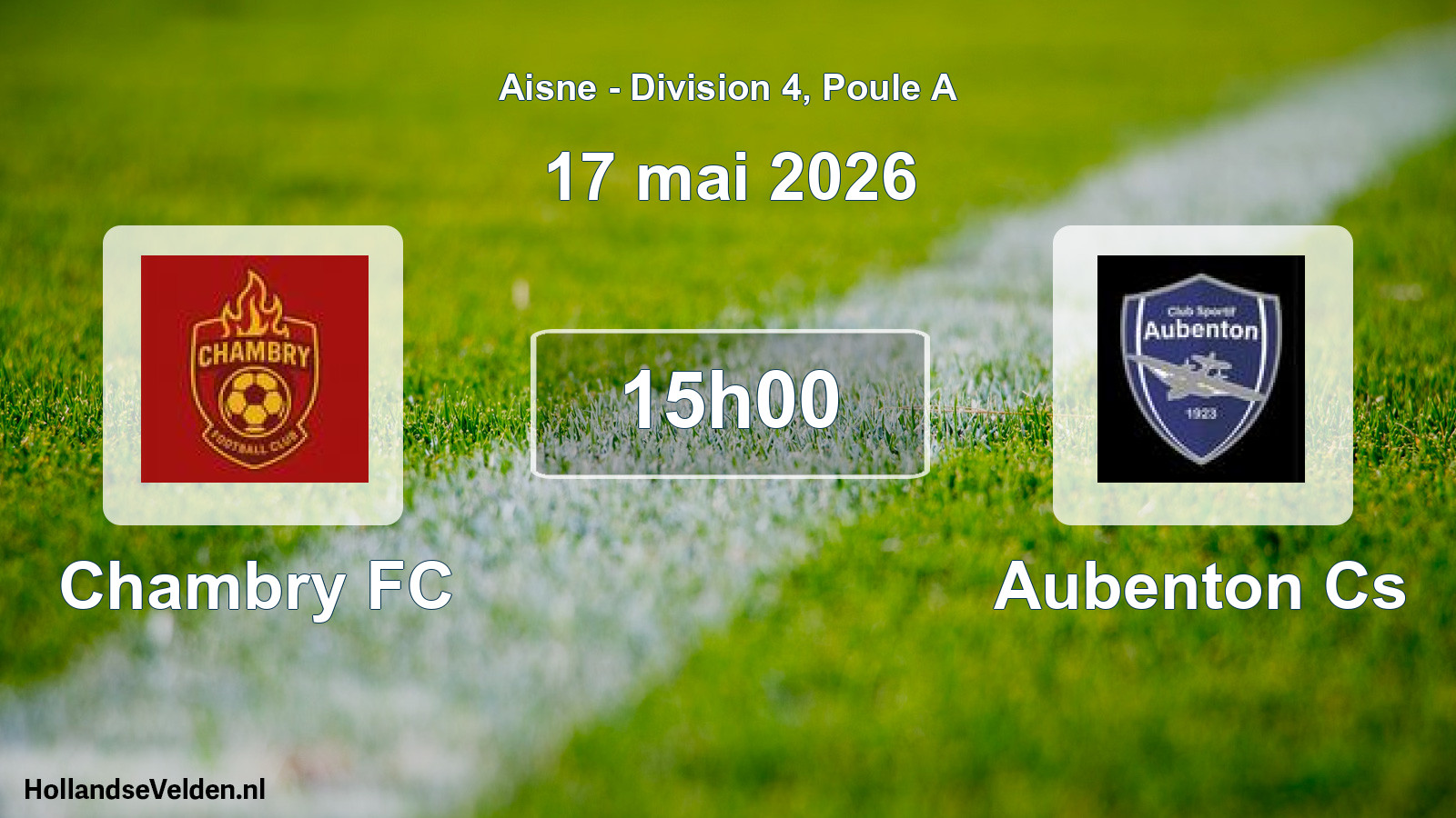 Geplande wedstrijd: Chambry FC - Aubenton Cs (17 mei 2026)